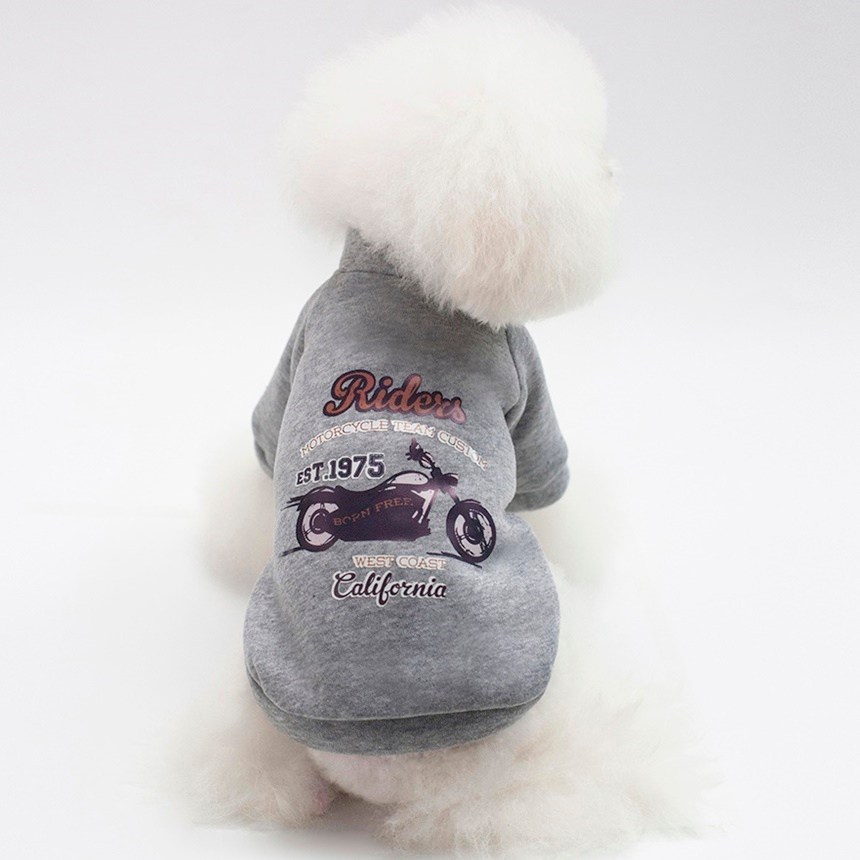 펫부심 가을 겨울 강아지 기모 10종 티셔츠, 3-회색1975